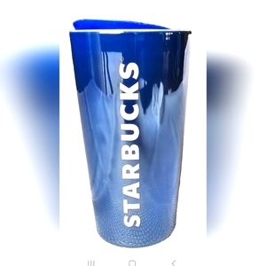 NEW, Starbucks Hanukkah 2023 Iridescent colbalt/winter blue Ceramic Hot Tumbler